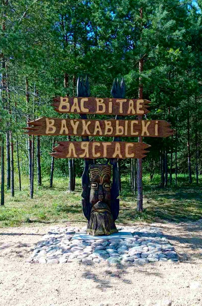 Въезжая в Волковысский район появился красивый арт-объект на дороге Р-99