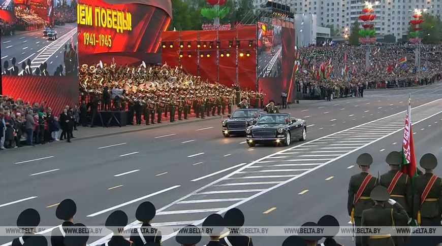 Первые кадры военного парада в Минске