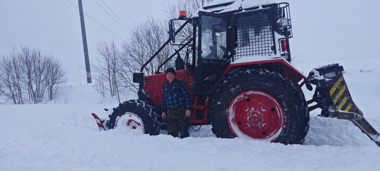 Освободили из снежного плена!