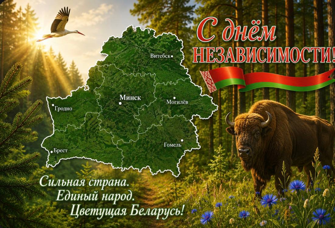 Поздравление с Днем Независимости Республики Беларусь!