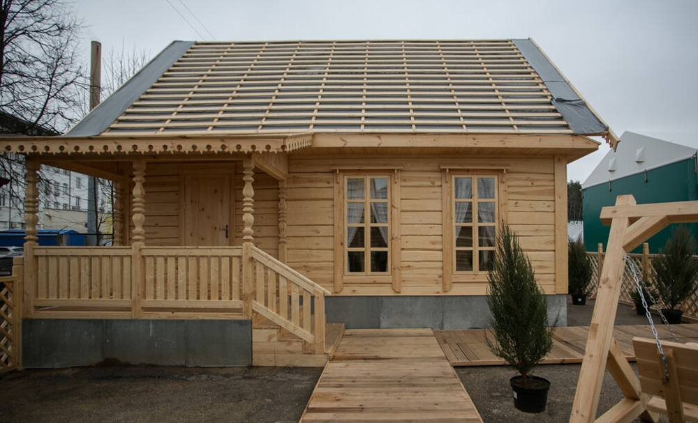 Акцент на деревянном домостроении